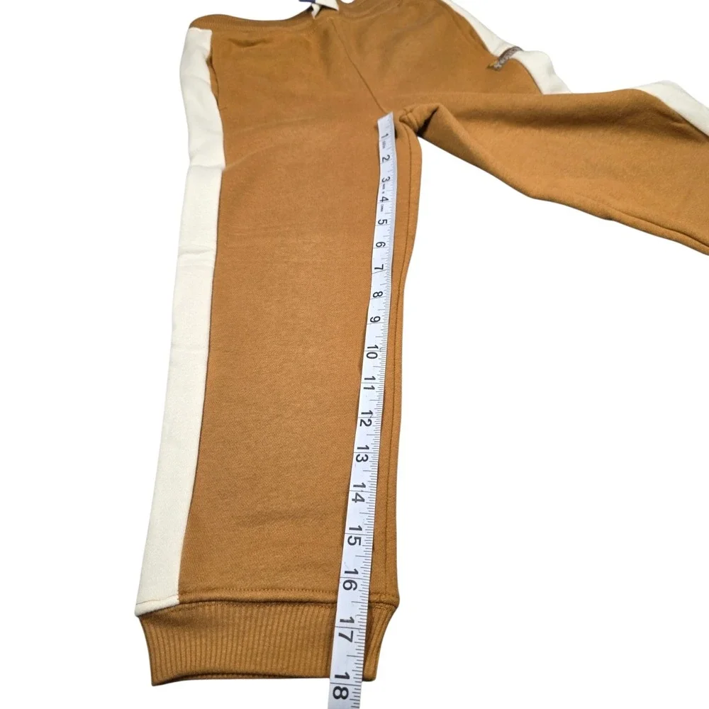 Wonder‎ Nation Boys Little Fleece Jogger Trailblazer Brown Stripe Pants Sz 6 NWT
